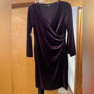Velvet middi dress